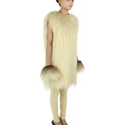 HPO Adult Women's Hairy Warrior Ape Military Leader Resistance Fighter Unisex Costume | Multiple Color Options Cosplay Costume