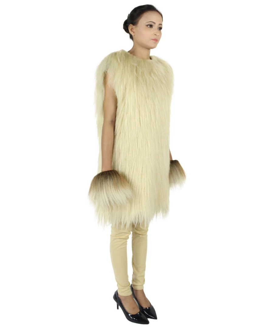 HPO Adult Women's Hairy Warrior Ape Military Leader Resistance Fighter Unisex Costume | Multiple Color Options Cosplay Costume