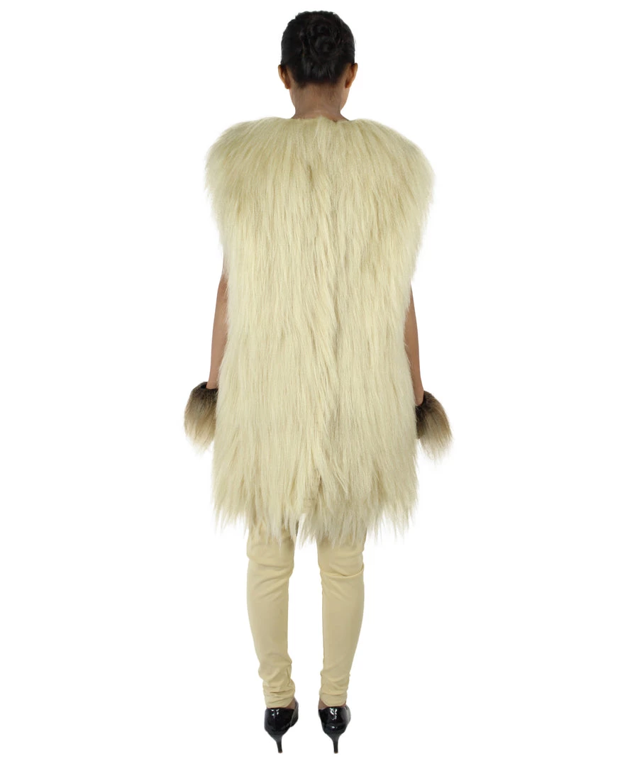 HPO Adult Women's Hairy Warrior Ape Military Leader Resistance Fighter Unisex Costume | Multiple Color Options Cosplay Costume