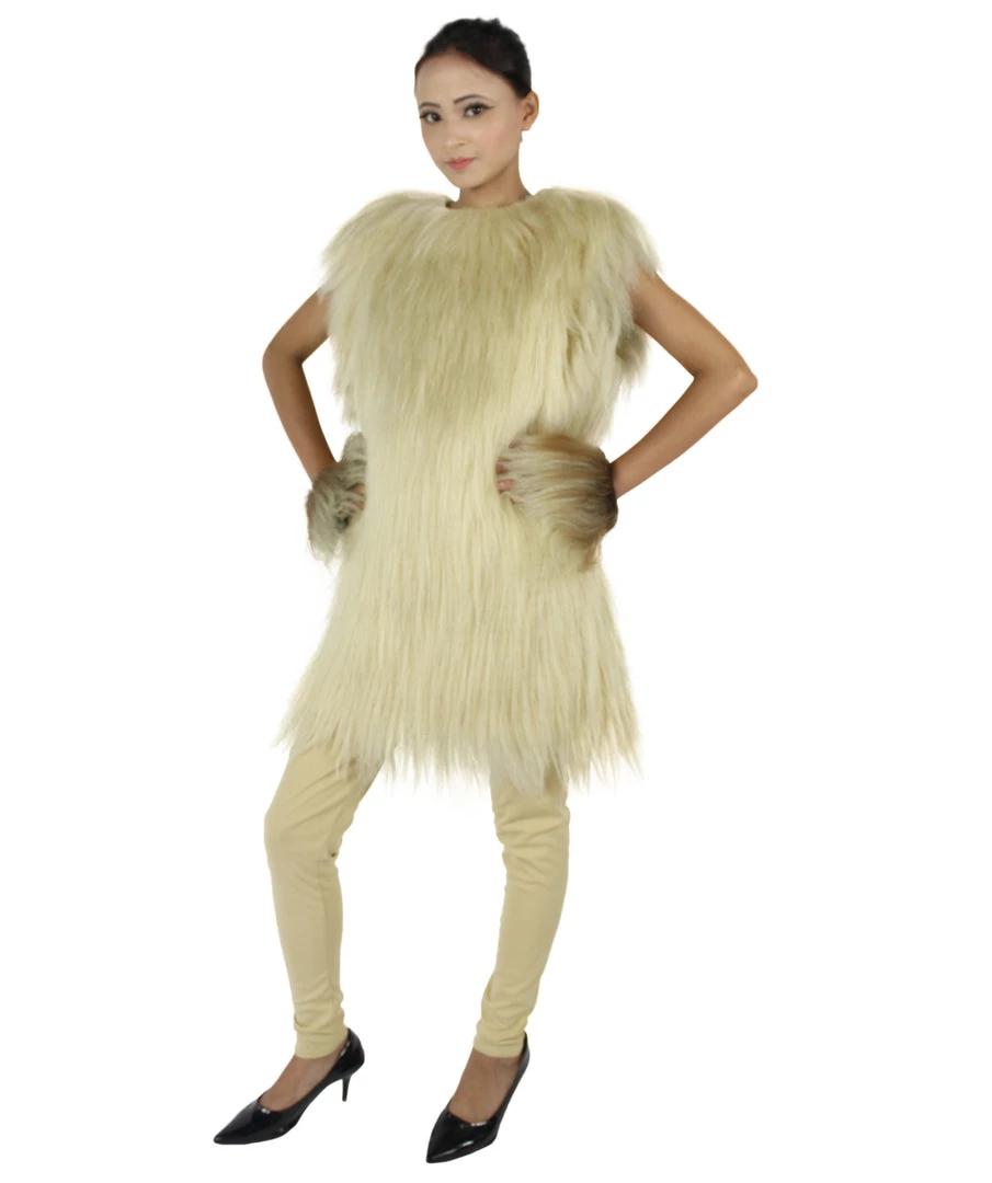 HPO Adult Women's Hairy Warrior Ape Military Leader Resistance Fighter Unisex Costume | Multiple Color Options Cosplay Costume