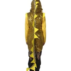 HPO Men's Adult Women Dragon Costume | Yellow Gold Carnival Costume