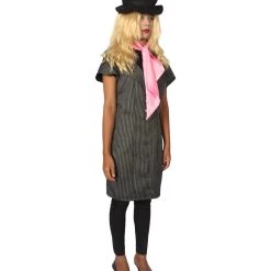 HPO Men's Adult Women GANGSTER'S COSTUME | Grey Cosplay Costume