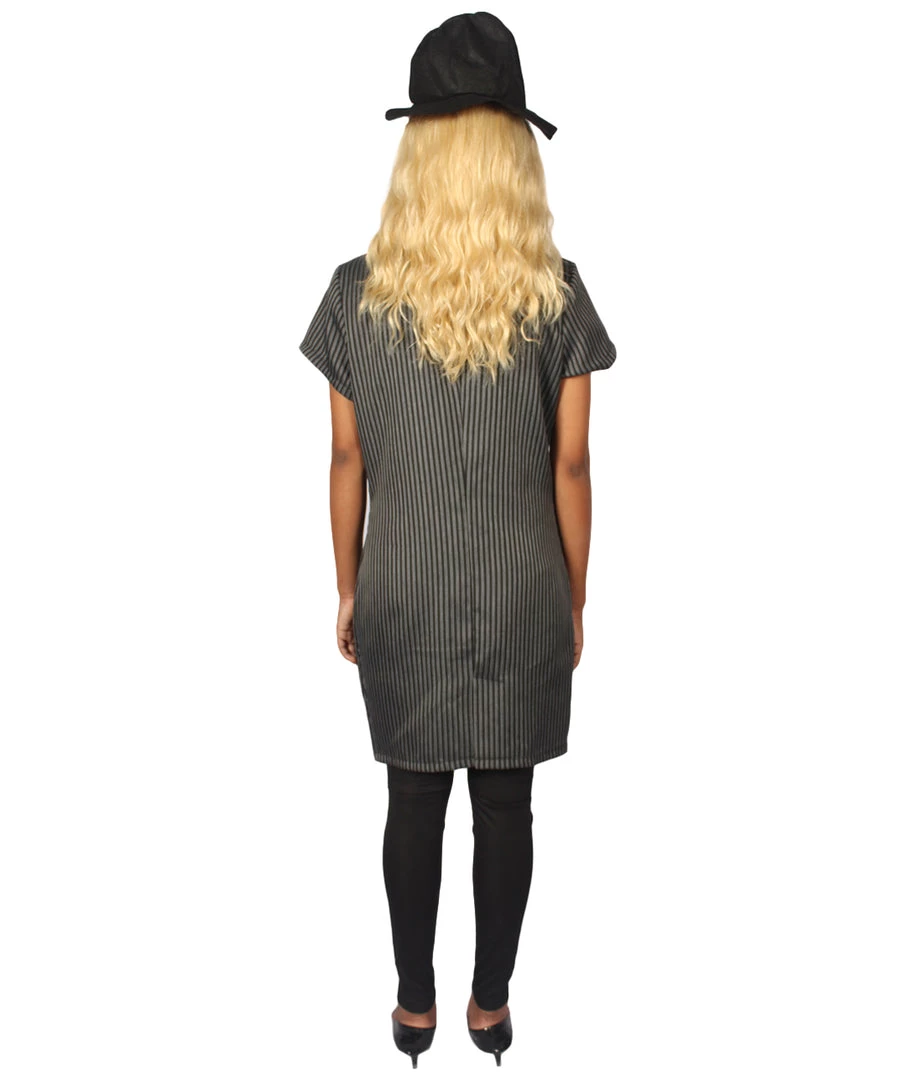 HPO Men's Adult Women GANGSTER'S COSTUME | Grey Cosplay Costume