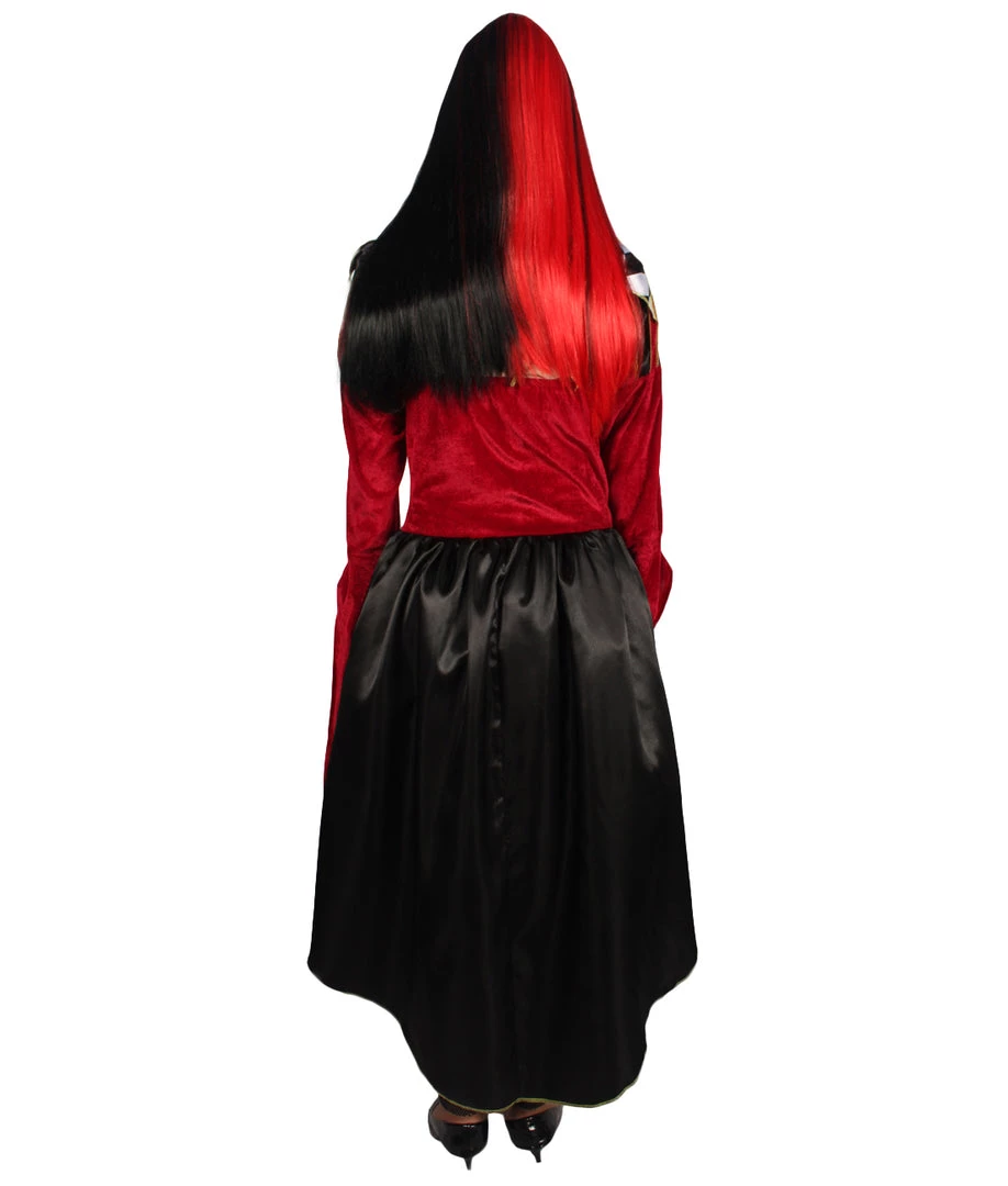 HPO Adult Women GOTHIC VENETIAN Costume | Red & Black Halloween Costume Men's