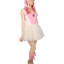HPO Men's Adult Women ZOMBIE BALLERINA COSTUME | Pink & White Cosplay Costume