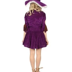 HPO Men's Adult Women Ghost Ship Pirate Costume | White & Dark Purple Cosplay Costume