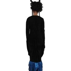 HPO Adult Women Lady Maleficent Costume | Black & Blue Halloween Costume