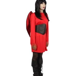HPO Adult Women Devil Costume | Red & Black Halloween Costume