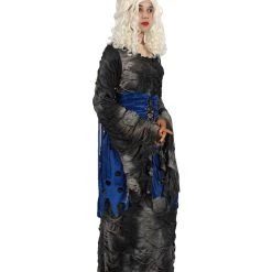 HPO Adult Women Willful Gothic Costume | Black & Blue Halloween Costume Men's