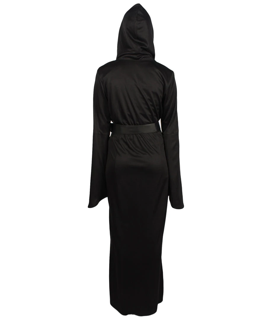 HPO Adult Women Grim Reaper Costume | Black Halloween Costume Men's