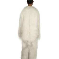HPO Furry Cat Collection | Men's White Furry Cat Costume With Tail | Cosplay Halloween Costume