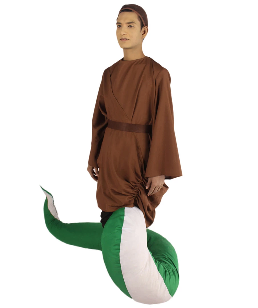 HPO Serpant Monk | Men's White Brown And Green Straight Serpant Monk Cosplay Halloween Costume