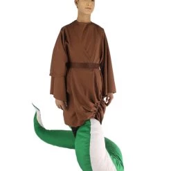 HPO Serpant Monk | Men's White Brown And Green Straight Serpant Monk Cosplay Halloween Costume