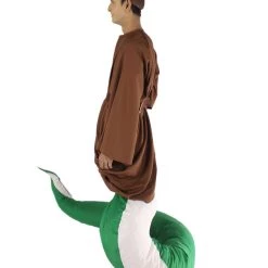 HPO Serpant Monk | Men's White Brown And Green Straight Serpant Monk Cosplay Halloween Costume