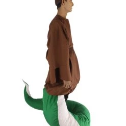 HPO Serpant Monk | Men's White Brown And Green Straight Serpant Monk Cosplay Halloween Costume