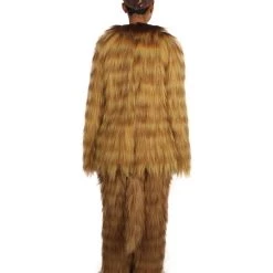 HPO Furry Fox Collection | Women's White And Brown Straight Long Furry Fox Cosplay Costume With Tail