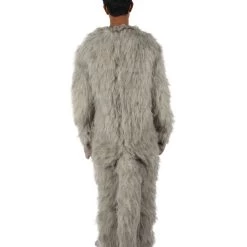 HPO White And Grey Civet Cat Costume - Long Synthetic Fibers