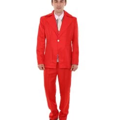 HPO 70's Rock Star | Powder Blue Suit With Dickie And Tie | Premium Halloween Costume | Multiple Color Options Men's
