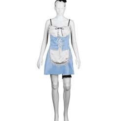 HPO Adult Women's French Maid Costume | Lt. Blue Cosplay Costume