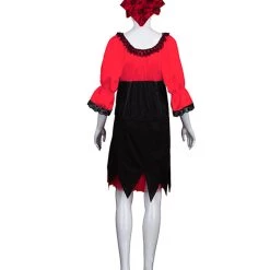 HPO Adult Women's Sexy Pirate Costume | Red Cosplay Costume