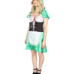 HPO Adult Women's Hot Carton Costume | Green Cosplay Costume