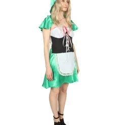 HPO Adult Women's Hot Carton Costume | Green Cosplay Costume