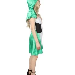 HPO Adult Women's Hot Carton Costume | Green Cosplay Costume