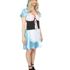 HPO Adult Women's Hot Carton Costume | Lt Blue Cosplay Costume