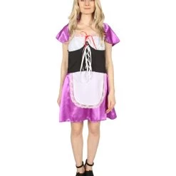 HPO Adult Women's Hot Carton Costume | Dk Purple Cosplay Costume