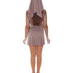 HPO Adult Women's Sexy Nun Costume | Grey Cosplay Costume