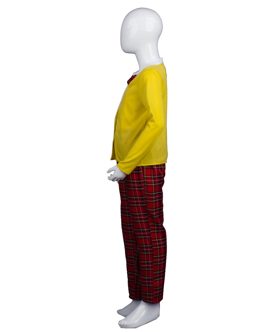 HPO Child's Old Man Grandpa Costume | Yellow And Red Cosplay Costume Kids