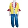 HPO Adult Men's Wicked Clown Master 2Pc Costume | Multi Color Cosplay Costume