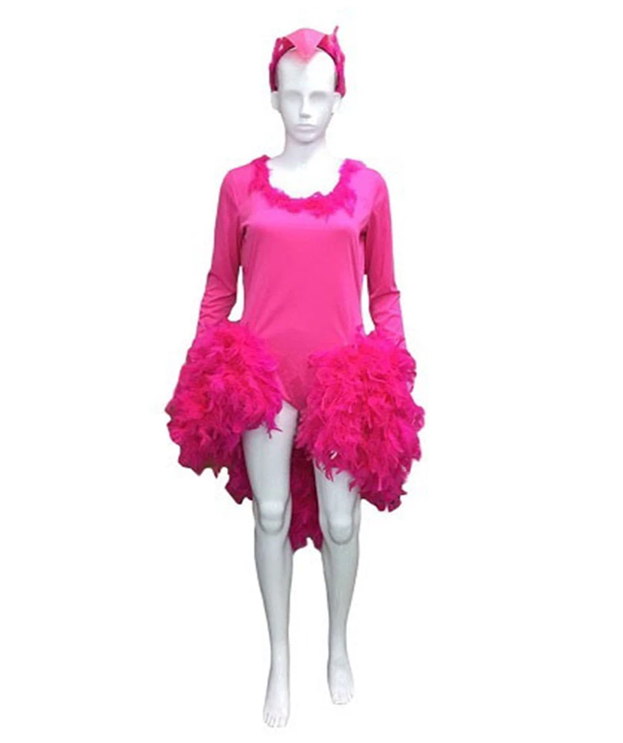 HPO Adult Women's Flamingo Costume | Pink Halloween Costume