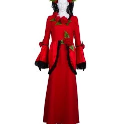 HPO Adult Women's Day Of The Dead Bride 3Pc Costume | Red Cosplay Costume
