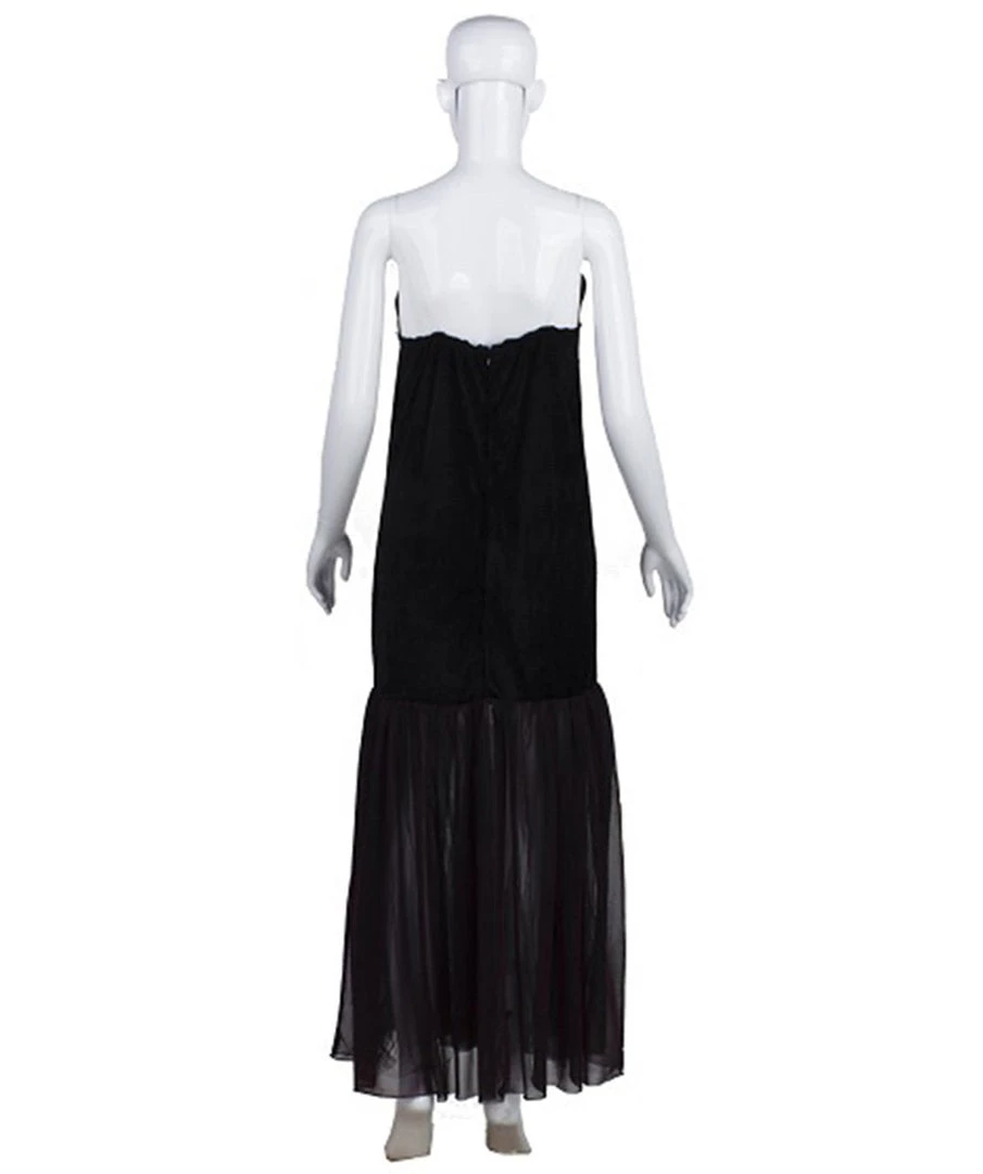 HPO Adult Women's High Society Dress Costume | Black Halloween Costume