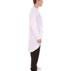 HPO Adult Men's Scientist Lab Coat Uniform Costume | White Cosplay Costome