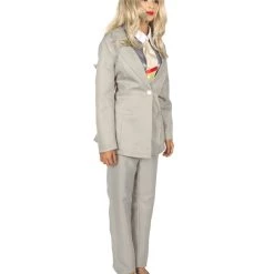 HPO Adult Women's EXCLUSIVE! Deluxe Singer Party Suit Costume | Grey Cosplay Costume