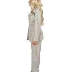 HPO Adult Women's EXCLUSIVE! Deluxe Singer Party Suit Costume | Grey Cosplay Costume