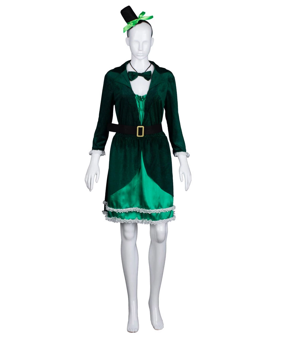 HPO Adult Women's Luscious Leprechaun Costume | Green Cosplay Costume