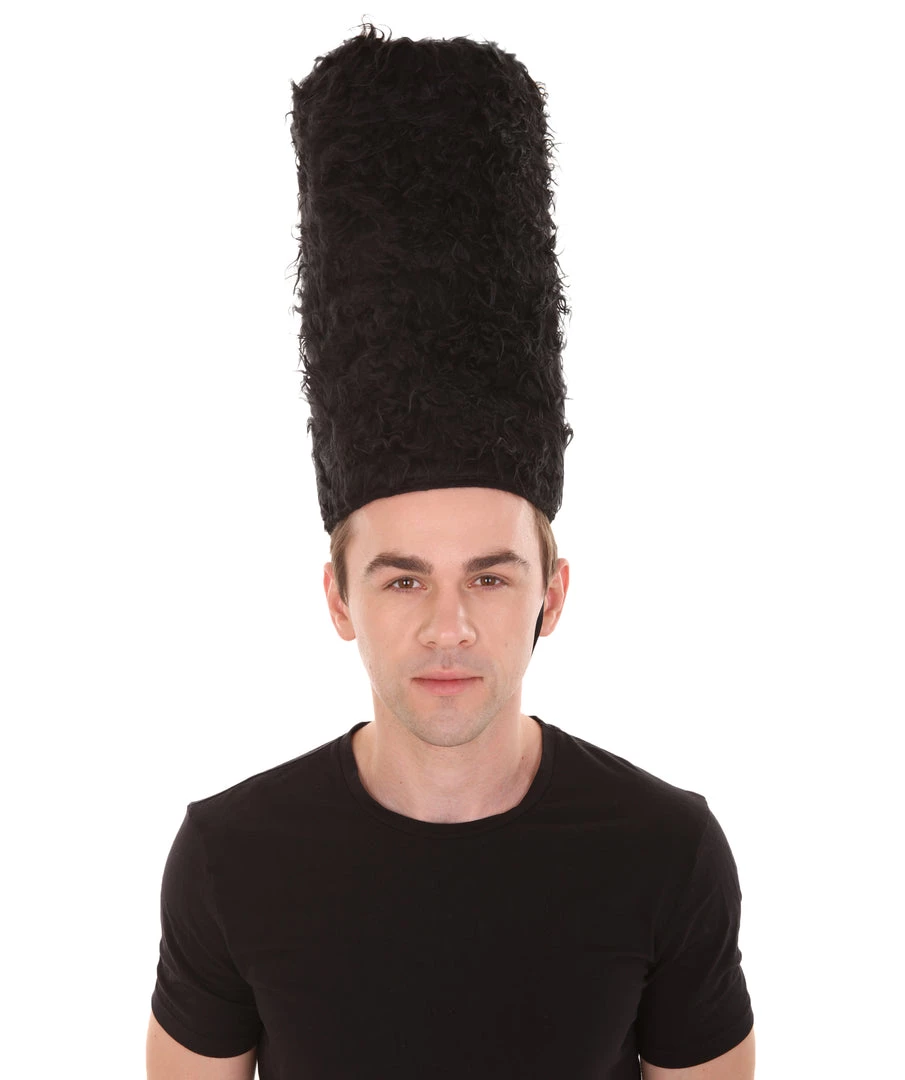 HPO Adult Men's English British Royal Guard Hat 15 Inches Tall | Black Costume Accessories