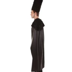 HPO Adult Men's Faux Fur Cape | Black Halloween Costume