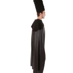 HPO Adult Men's Faux Fur Cape | Black Halloween Costume