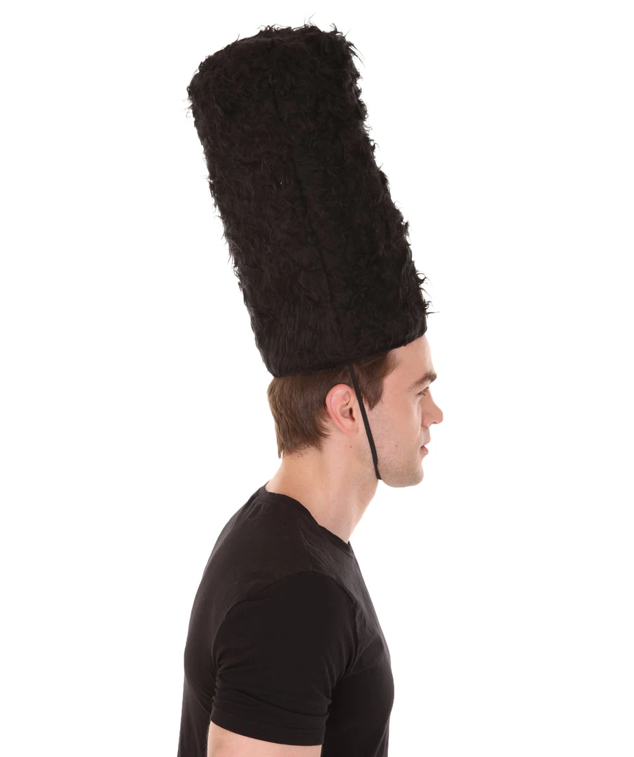 HPO Adult Men's English British Royal Guard Hat 15 Inches Tall | Black Costume Accessories