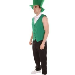 HPO Adult Men's Irish Leprechaun Costume | Green And Black Cosplay Costume