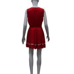 HPO Adult Women's Cheerleader Costume | Red And White Halloween Costume