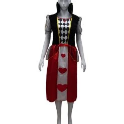 HPO Adult Women's Queen Of Hearts Costume | Multi Color Cosplay Costume