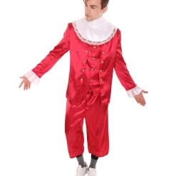 HPO Adult Men's 18th Century Politics Costume | Red Cosplay Costume