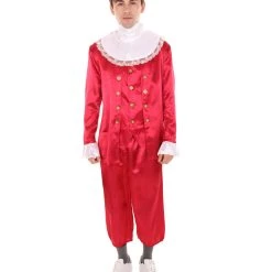 HPO Adult Men's 18th Century Politics Costume | Red Cosplay Costume