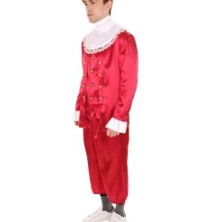 HPO Adult Men's 18th Century Politics Costume | Red Cosplay Costume