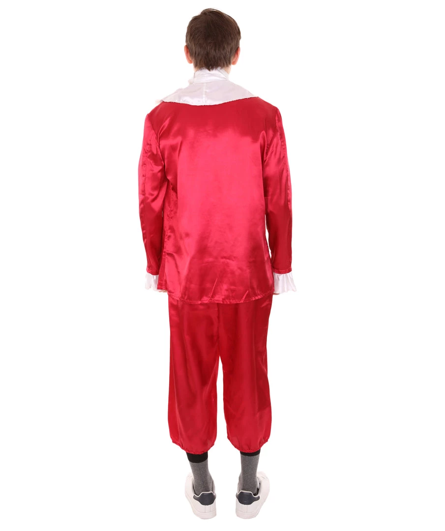 HPO Adult Men's 18th Century Politics Costume | Red Cosplay Costume